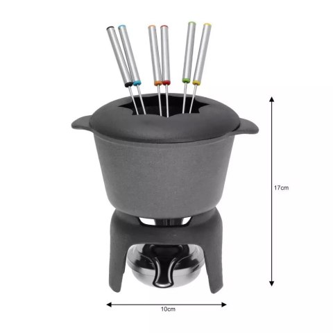 FONDUE ŻELIWNE ZESTAW DLA 6 OSÓB KINGHOFF KH-1195 KINGHOFF