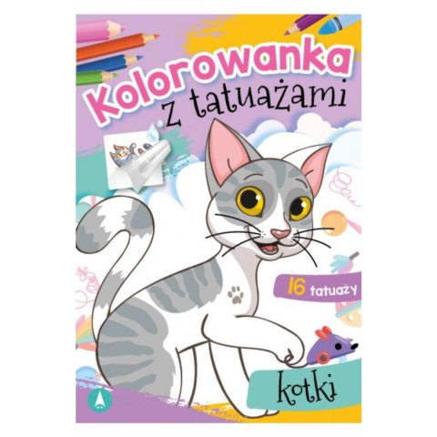 KOLOROWANKA Z TATUAŻAMI. KOTKI KOLOROWANKA Z TATUAŻAMI. KOTKI