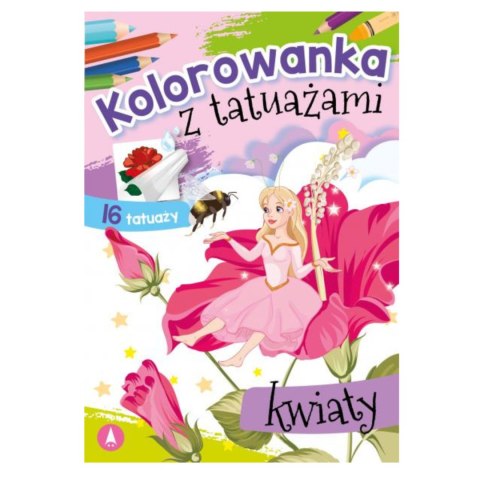 KOLOROWANKA Z TATUAŻAMI. KWIATY KOLOROWANKA Z TATUAŻAMI. KWIATY