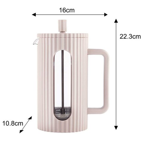 ZAPARZACZ TŁOKOWY DO KAWY/HERBATY 1000ml KLAUSBERG KB-7754 RÓŻOWY KLAUSBERG