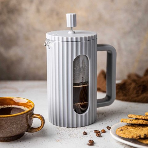 ZAPARZACZ TŁOKOWY DO KAWY/HERBATY 600ml KLAUSBERG KB-7747 SZARY KLAUSBERG
