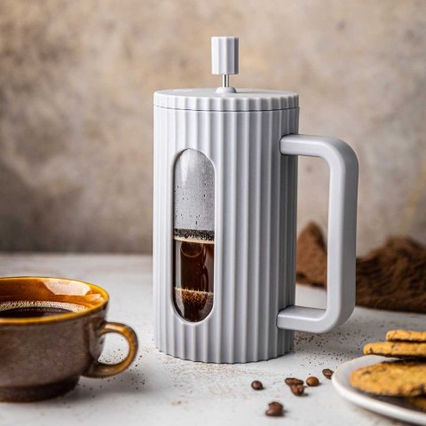 ZAPARZACZ TŁOKOWY DO KAWY/HERBATY 600ml KLAUSBERG KB-7747 SZARY KLAUSBERG