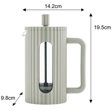 ZAPARZACZ TŁOKOWY DO KAWY/HERBATY 600ml KLAUSBERG KB-7750 ZIELONY KLAUSBERG