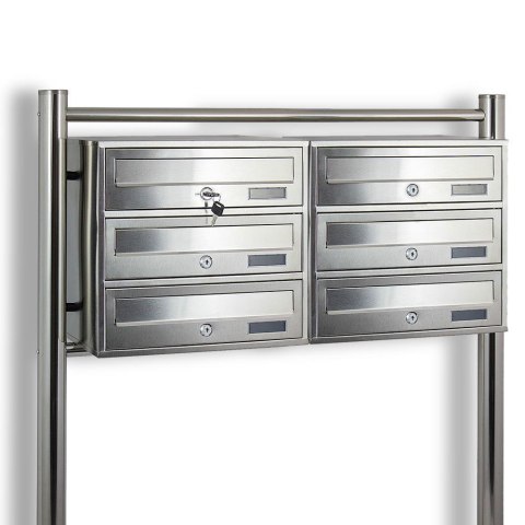 SKRZYNKA POCZTOWA LOKATORSKA 2X3 METALLIC STAL NIERDZEWNA BITUXX SKRZYNKA POCZTOWA LOKATORSKA 2X3 METALLIC STAL NIERDZEWNA BITUXX