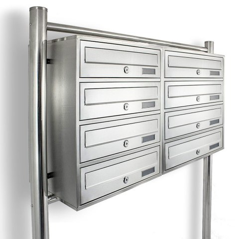 SKRZYNKA POCZTOWA LOKATORSKA 2X4 METALLIC STAL NIERDZEWNA BITUXX SKRZYNKA POCZTOWA LOKATORSKA 2X4 METALLIC STAL NIERDZEWNA BITUXX