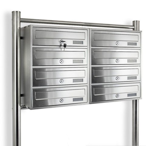 SKRZYNKA POCZTOWA LOKATORSKA 2X4 METALLIC STAL NIERDZEWNA BITUXX SKRZYNKA POCZTOWA LOKATORSKA 2X4 METALLIC STAL NIERDZEWNA BITUXX