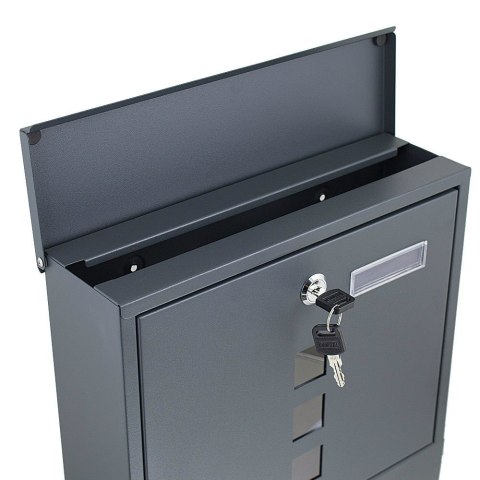 SKRZYNKA POCZTOWA NA LISTY Z GAZETNIKIEM ZE STALI INOX BITUXX SKRZYNKA POCZTOWA NA LISTY Z GAZETNIKIEM ZE STALI INOX BITUXX