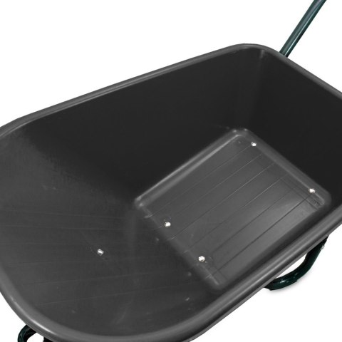 TACZKA OGRODOWA 100L 250KG MISA CZARNA PVC BITUXX