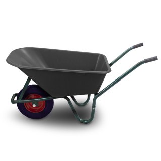 TACZKA OGRODOWA 100L 250KG MISA PVC CZARNE KOŁO PU BITUXX