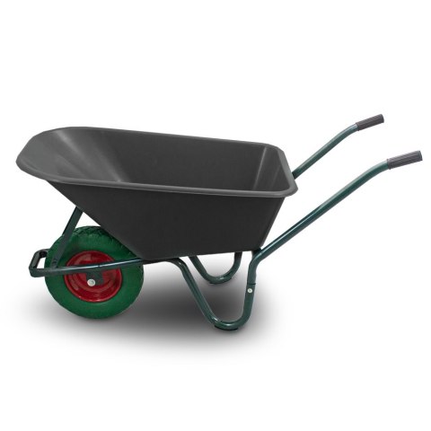 TACZKA OGRODOWA 100L 250KG MISA PVC ZIELONE KOŁO PU BITUXX