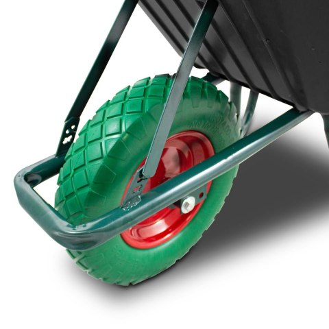 TACZKA OGRODOWA 100L 250KG MISA PVC ZIELONE KOŁO PU BITUXX