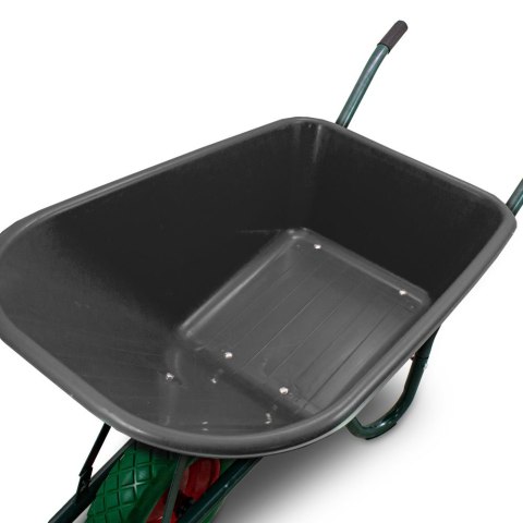 TACZKA OGRODOWA 100L 250KG MISA PVC ZIELONE KOŁO PU BITUXX