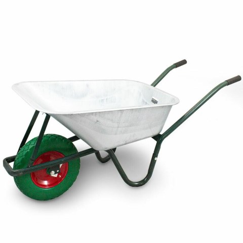 TACZKA OGRODOWA Z ZIELONYM KOŁEM PU DO 250KG 100L BITUXX®
