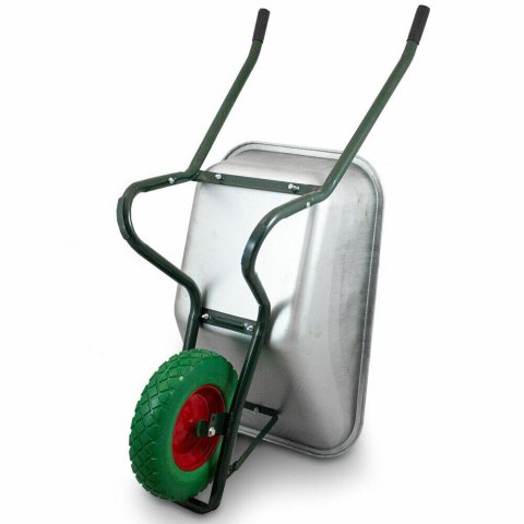 TACZKA OGRODOWA Z ZIELONYM KOŁEM PU DO 250KG 100L BITUXX®