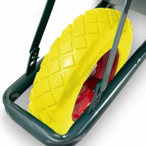 TACZKA OGRODOWA Z ŻÓŁTYM KOŁEM PU DO 250KG 100L BITUXX®