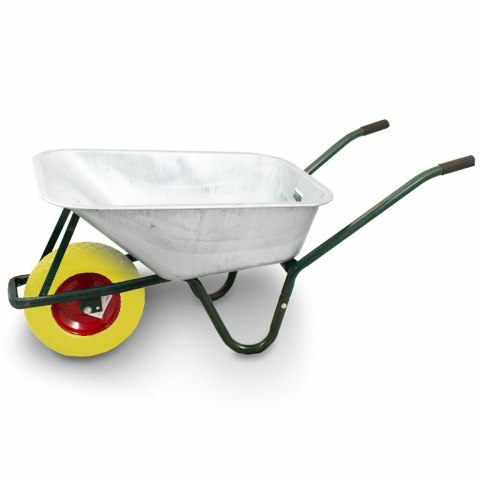 TACZKA OGRODOWA Z ŻÓŁTYM KOŁEM PU DO 250KG 100L BITUXX®