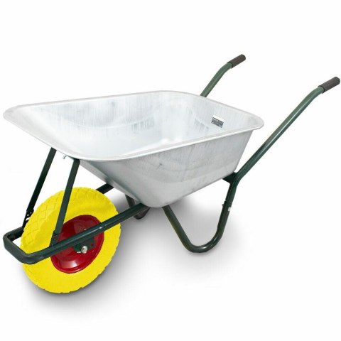 TACZKA OGRODOWA Z ŻÓŁTYM KOŁEM PU DO 250KG 100L BITUXX®