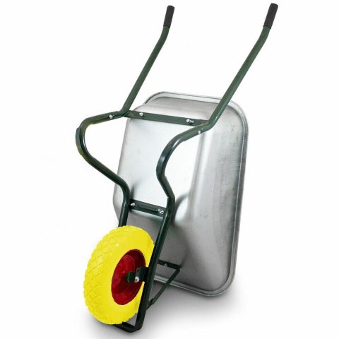 TACZKA OGRODOWA Z ŻÓŁTYM KOŁEM PU DO 250KG 100L BITUXX®