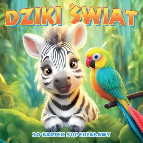Kolorowanka DZIKI ŚWIAT - Efekt 3D na okładce Kolorowanka DZIKI ŚWIAT - Efekt 3D na okładce
