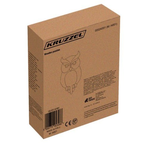 Układanka drewniana- puzzle Kruzzel 24551 Kruzzel