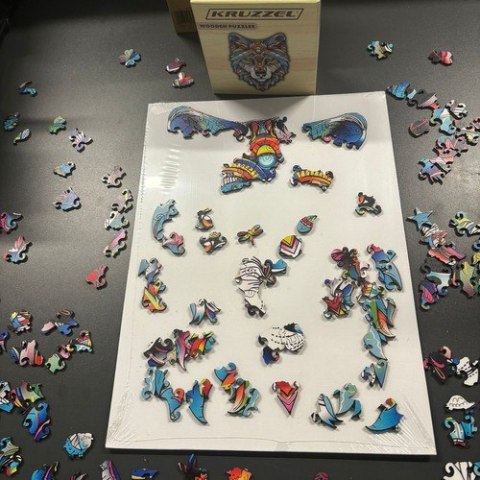 Układanka drewniana- puzzle Kruzzel 24552 Kruzzel