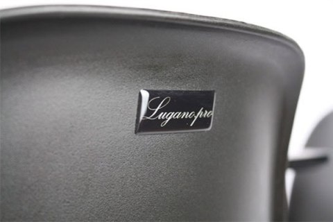 Krzesło skandynawskie MONZA BLACK Pro - Grey Fabric V Lugano