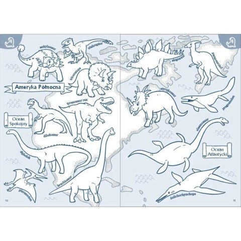 Moja kolorowanka. Atlas świata. Dinozaury Moja kolorowanka. Atlas świata. Dinozaury