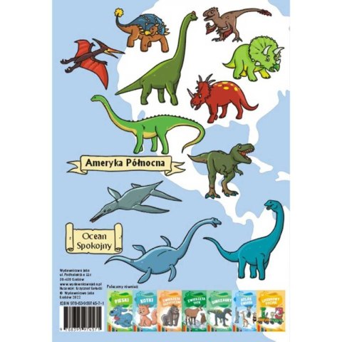 Moja kolorowanka. Atlas świata. Dinozaury Moja kolorowanka. Atlas świata. Dinozaury
