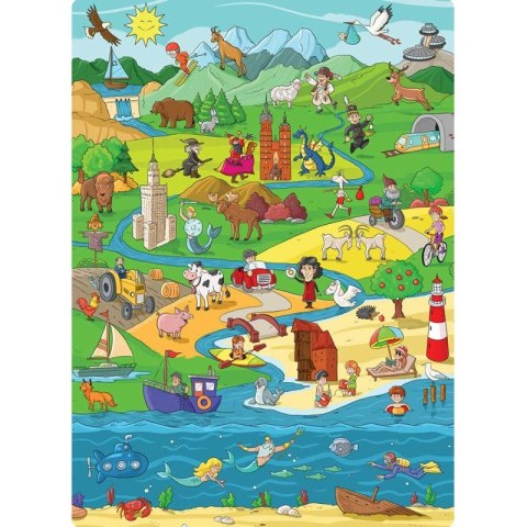 Puzzle 70 elementów. Polska. Od Bałtyku do Tatr Puzzle 70 elementów. Polska. Od Bałtyku do Tatr