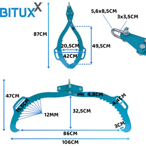 SZCZYPCE DO DREWNA 760MM 1500KG Bituxx