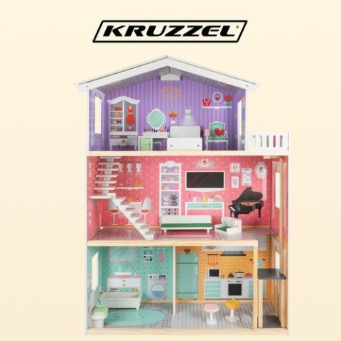 Domek dla lalek Kruzzel Duży Domek dla Lalek 114 cm 114 cm Kruzzel Domek dla lalek Kruzzel Duży Domek dla Lalek 114 cm 114 cm Kruzzel