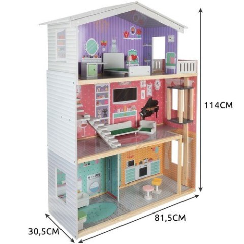 Domek dla lalek Kruzzel Duży Domek dla Lalek 114 cm 114 cm Kruzzel Domek dla lalek Kruzzel Duży Domek dla Lalek 114 cm 114 cm Kruzzel