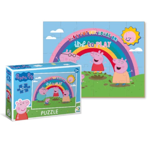 PUZZLE 30 ELEMENTÓW ŚWINKA PEPPA UROCZA UKŁADANKA DLA MALUCHÓW PEPPA PIG