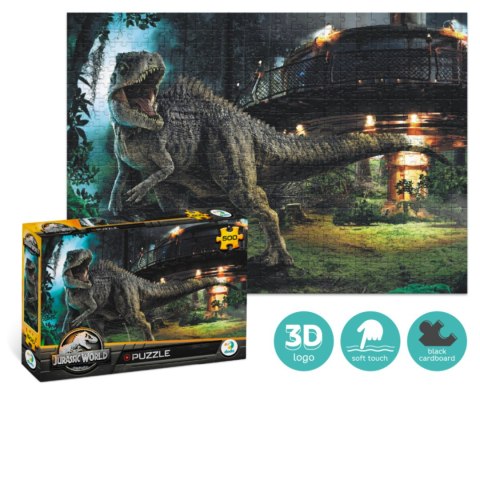 PUZZLE JURASSIC WORLD 500 ELEMENTÓW MEGA UKŁADANKA DINOZAURY PARK JURAJSKI PUZZLE JURASSIC WORLD 500 ELEMENTÓW MEGA UKŁADANKA DINOZAURY PARK JURAJSKI