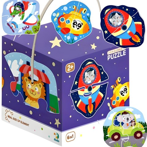 PUZZLE "TRANSPORT" SZEŚĆ UKŁADANEK 2-3-4 ELEMENTY EDUKACYJNA ZABAWA PUZZLE "TRANSPORT" SZEŚĆ UKŁADANEK 2-3-4 ELEMENTY EDUKACYJNA ZABAWA