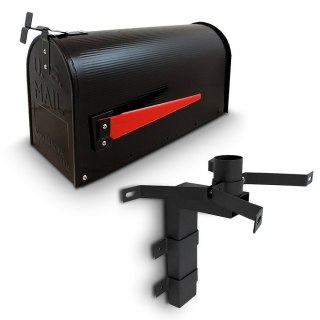 Skrzynka na listy amerykańska USA MAIL z uchwytem (czarny) Bituxx