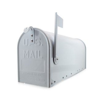 Skrzynka na listy amerykańska USA MAIL ze słupkiem (biały) Bituxx