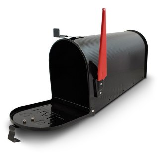Skrzynka na listy amerykańska USA MAIL ze słupkiem (czarny) Bituxx