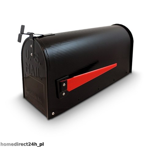 Skrzynka na listy amerykańska USA MAIL ze słupkiem (czarny) Bituxx Skrzynka na listy amerykańska USA MAIL ze słupkiem (czarny) Bituxx