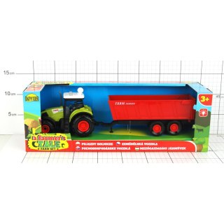 TRAKTOR Z PRZYCZEPĄ (DŹWIĘKI) W PUDEŁKU