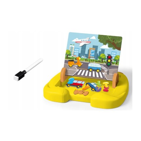WOOPIE Tablica Magnetyczna Motyw Środki Transportu + Akcesoria Woopie