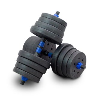 Zestaw hantli ciężarków 2w1 30kg ze sztangą LACESTONE