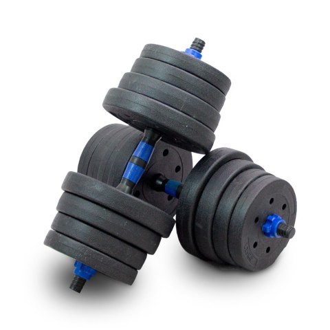 Zestaw hantli ciężarków 2w1 30kg ze sztangą LACESTONE Zestaw hantli ciężarków 2w1 30kg ze sztangą LACESTONE