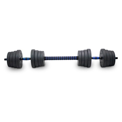 Zestaw hantli ciężarków 2w1 30kg ze sztangą LACESTONE Zestaw hantli ciężarków 2w1 30kg ze sztangą LACESTONE