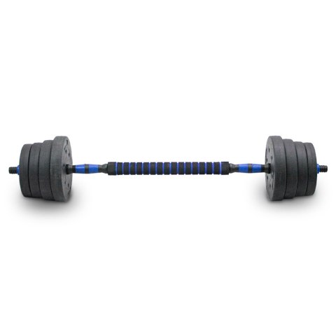 Zestaw hantli ciężarków 2w1 30kg ze sztangą LACESTONE Zestaw hantli ciężarków 2w1 30kg ze sztangą LACESTONE
