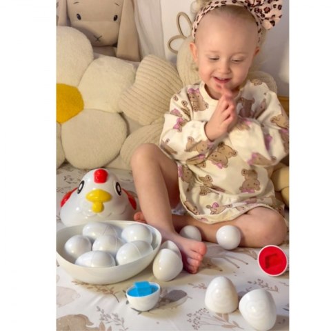 WOOPIE Edukacyjna Kurka Montessori Sorter Nauka Kształtów Woopie WOOPIE Edukacyjna Kurka Montessori Sorter Nauka Kształtów Woopie
