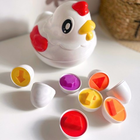 WOOPIE Edukacyjna Kurka Montessori Sorter Nauka Kształtów Woopie WOOPIE Edukacyjna Kurka Montessori Sorter Nauka Kształtów Woopie