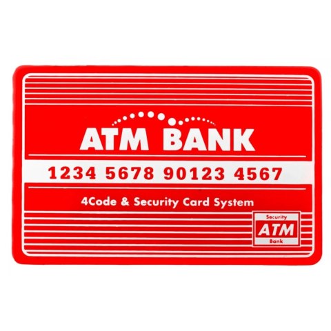 Bankomat skarbonka dla dzieci 3+ czerwony Interaktywne Karta bankomatowa