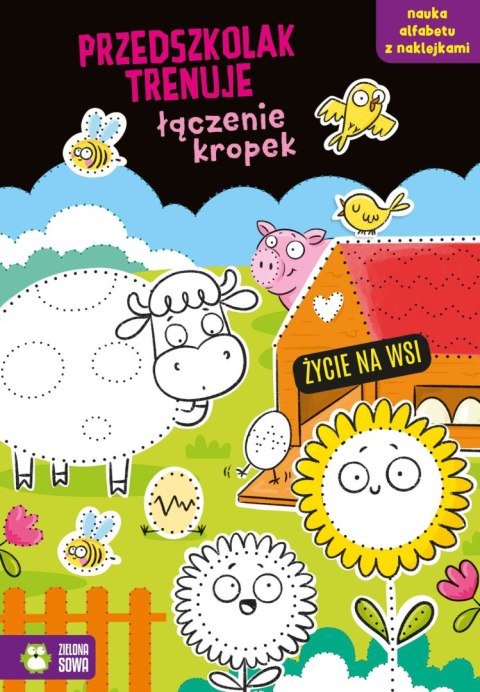 Przedszkolak trenuje łączenie kropek. Życie na wsi Przedszkolak trenuje łączenie kropek. Życie na wsi
