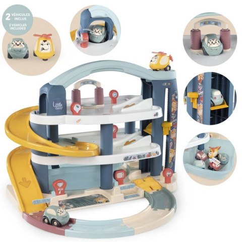 SMOBY Little Maxi Garaż Samochodzik Vroom Planet Smoby SMOBY Little Maxi Garaż Samochodzik Vroom Planet Smoby